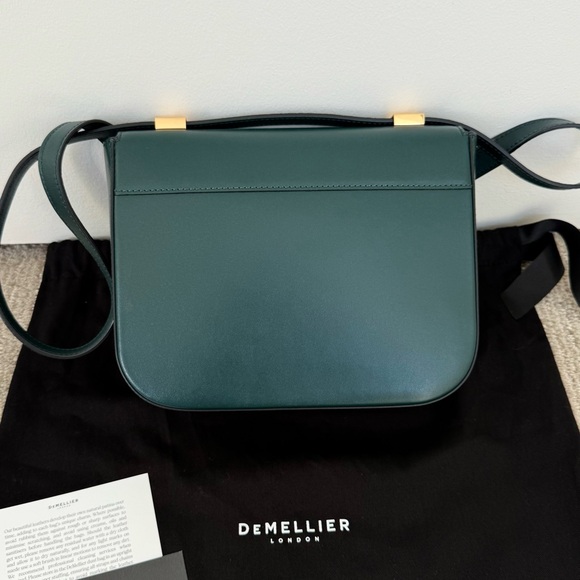 DeMellier AUTHENTIC! MEDIUM SIZE, NOT SMALL! Forest Green Crossbody/Shoulder Bag - Picture 9 of 16